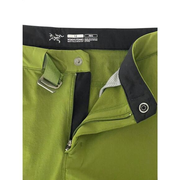 Arc'Teryx Gamma LT Capri Pant Creekside Green Women’s 12 Belted Outdoors ALTERED - Picture 7 of 11